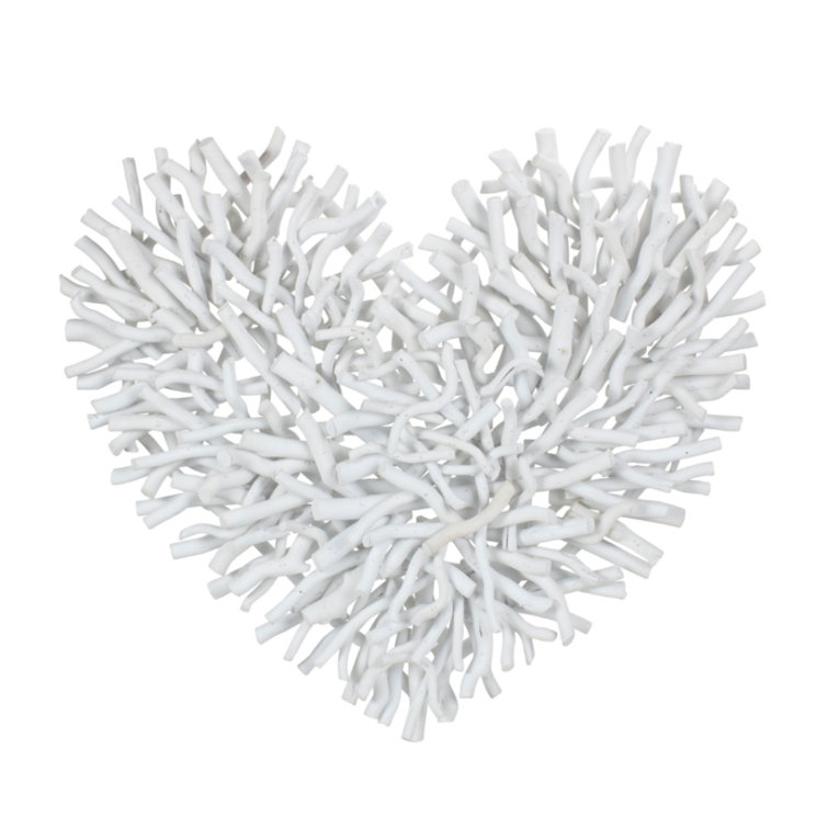 House of Hampton Large White Twig Heart Wall Decoration Wayfair.co.uk